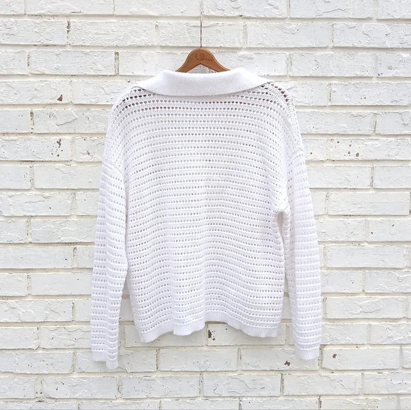 Haven Well Within Organic Cotton Open Stitch Polo Sweater - Picture 7 of 8